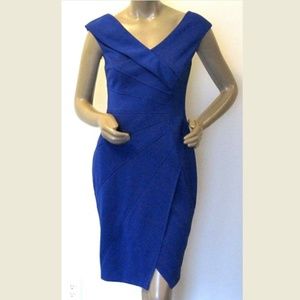 Maggy London Dress Womens Royal Blue 8